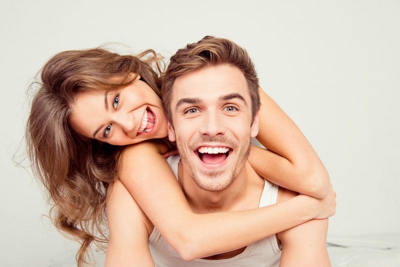Smiling couple